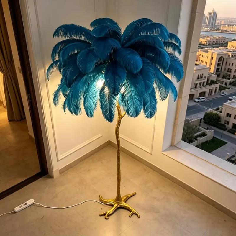 Modern Feather Lamp Luxury Floor Lamp LED Floor Lamp, Interior Lighting Designer Lamp