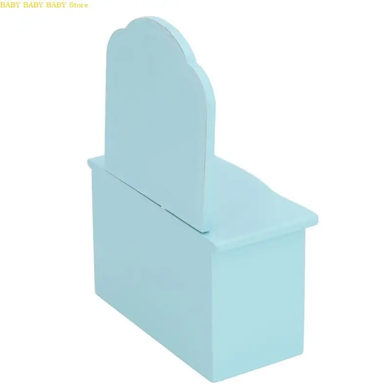 

Q81A Retro 1/12 Miniature Dressing Table with Functional Drawer for Dollhouses Bedroom and Bathroom Scene Displaying