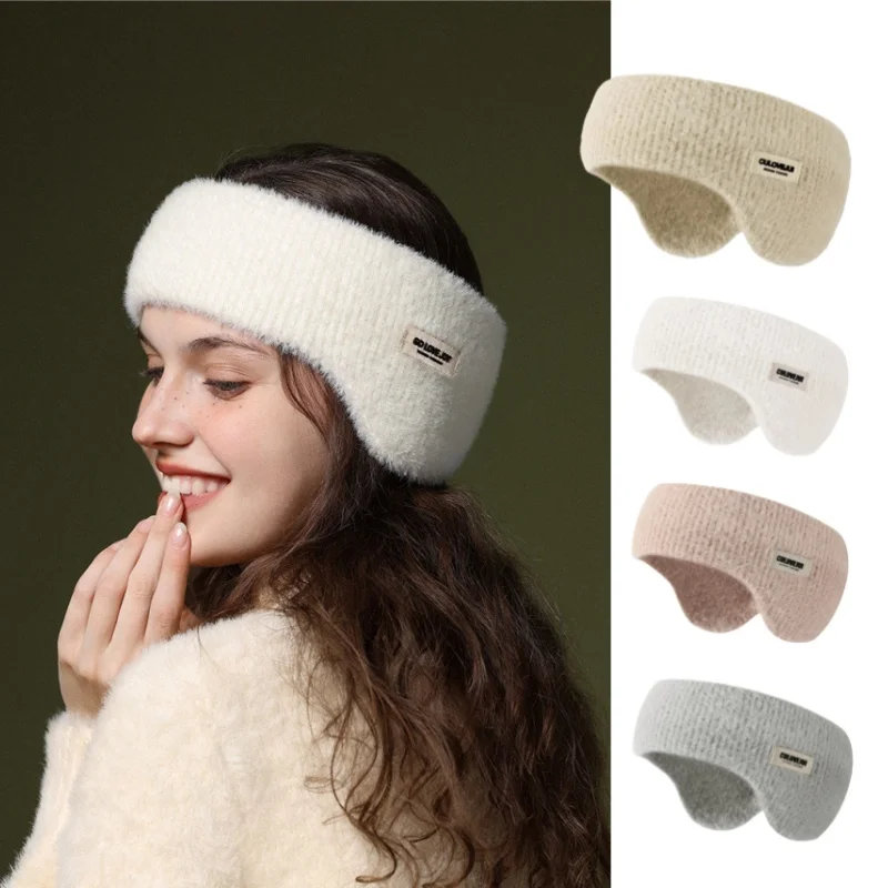 Зимние грелки для ушей, наушники, повязка на голову, милые ленты для волос, катание на лыжах, спортивная толстая повязка для волос для женщин и мужчин, аксессуары для платка