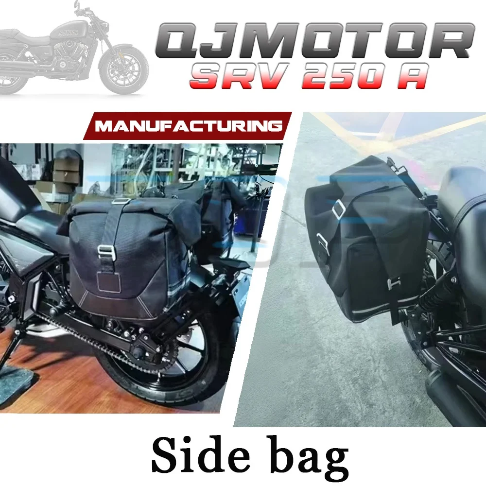 

Для QJMOTOR SRV 250 A с боковой подставкой: модифицированная вместительная холщовая сумка для SRV 250 A.