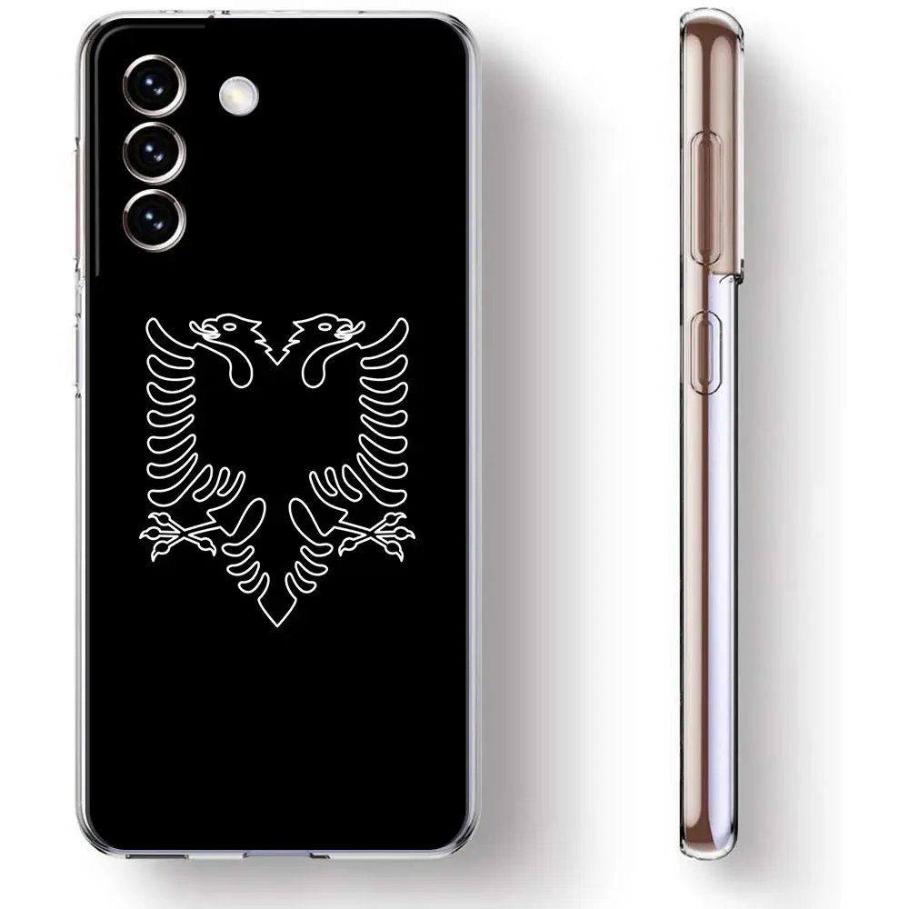 Albania Albanians Flag Clear Silicone Phone Case For Samsung Galaxy S23 S22 5G S20 Ultra S21 FE 5G S10E S9 S8 S10 Plus Cover
