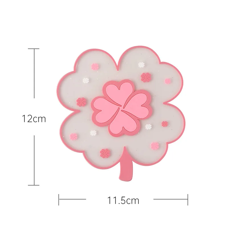 Four Leaf Clover Coaster Insulation Mat Non-Slip Mat Household Tea Cup Mat Anti-Scald Dining Table Mats Drink Cup Coasters