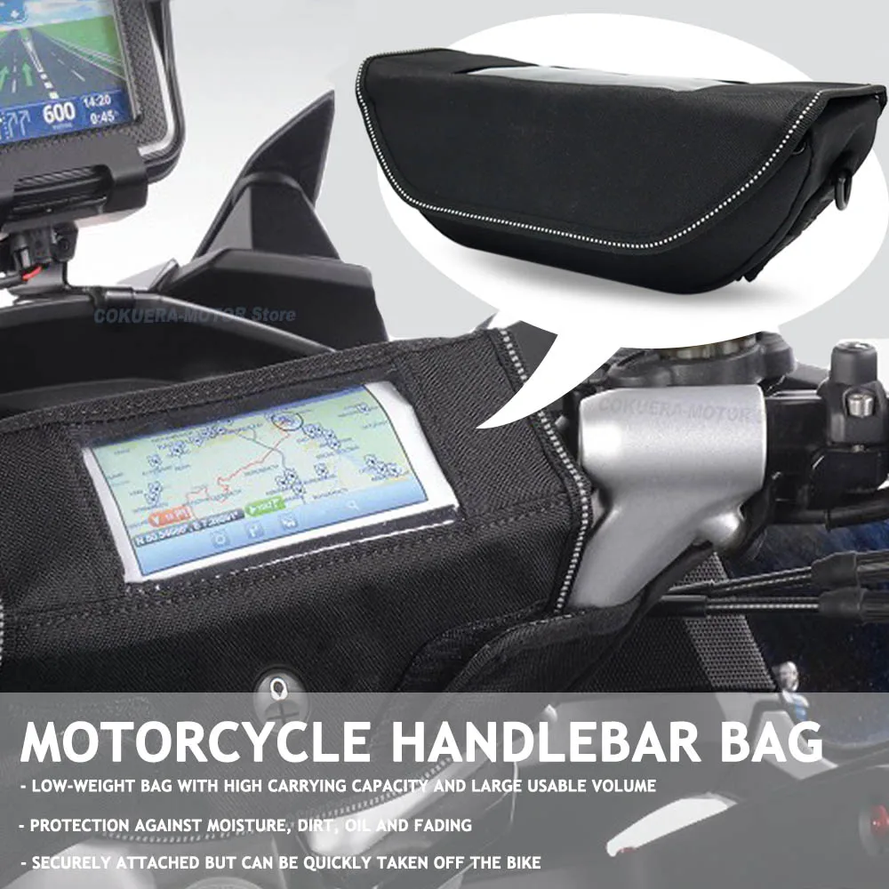 Bolsa de almacenamiento para manillar de motocicleta, bolsa impermeable y a prueba de polvo para Honda CRF300l CRF300 CRF450RL 450L