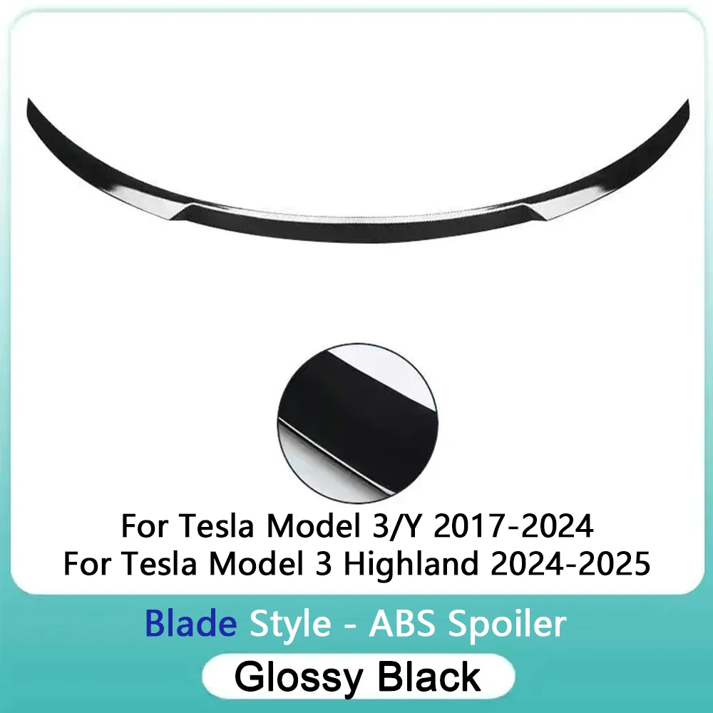 ModelY Juniper 2025 Spoiler Model 3 Highland 2024 Accessoires Achterspoilers Vleugels voor Tesla 3/Y 2017-2023 Auto exterieur Onderdelen HOT
