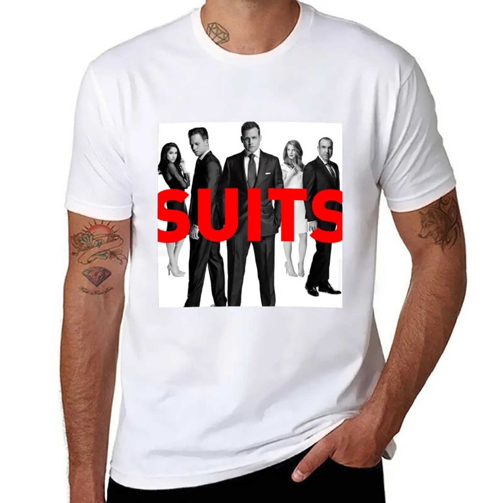 

Suits T-Shirt summer top customs men graphic t shirts