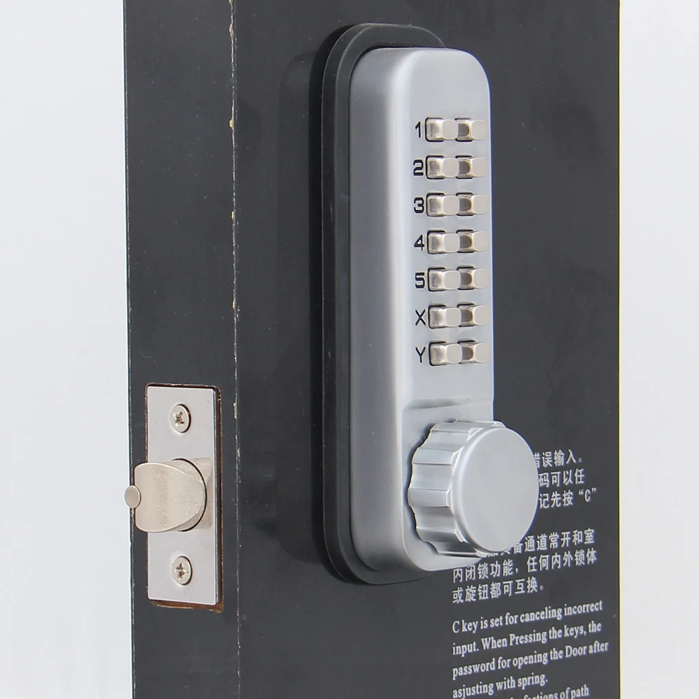 Mechanical Keyless Combination Latch Door Lock [Flat Spindle]  Fences, Windows - No Battery No Power Needed Not a Deadbolt