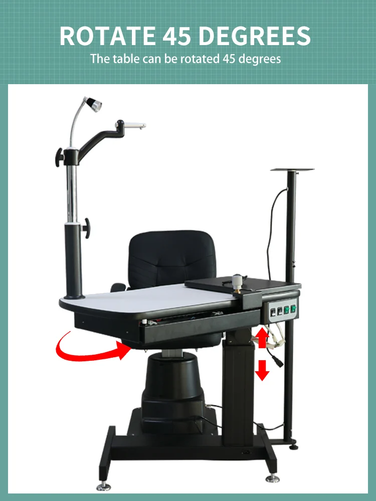 C-190A Ophthalmic Instrument Medical Equipment Comprehensive Optometry Combination Combined Electric Table and Chair Unit