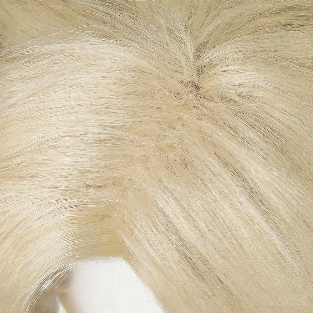 애니메이션 악마 도우마 코스프레 가발 황금 긴 머리 내열성 합성 가발 할로윈 카니발 의상 소품