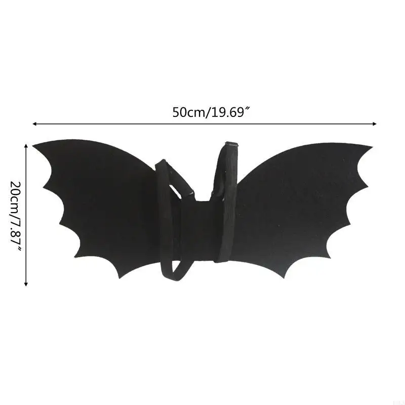 2025 أجنحة مضرب جديدة صغيرة مزيفة الخفافيش حقيبة ظهر واقعية مخيفة المزحة الدعائم لزخارف ساحة في الهواء الطلق في الهواء الطلق عيد #5
