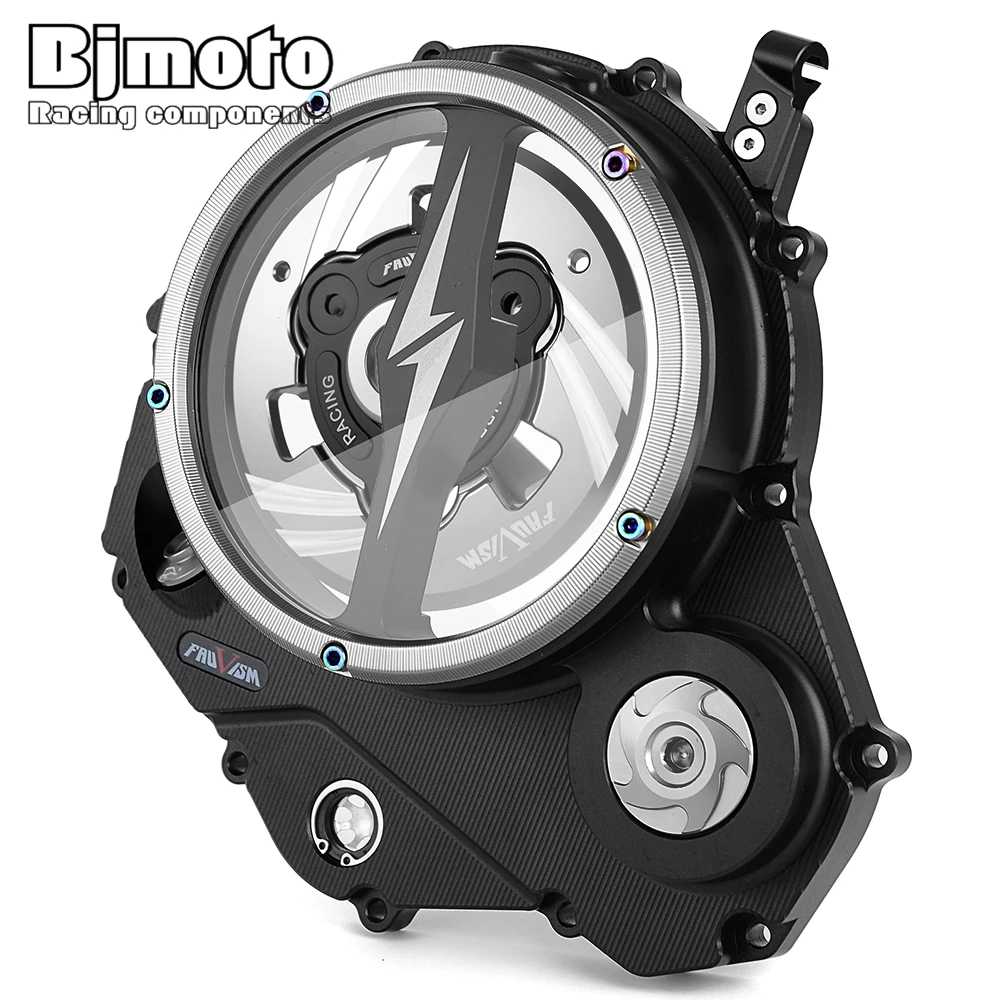 Motocicleta Z 650 Motor Clear Clutch Cover, Primavera Retainer, Protetor para Kawasaki NINJA650 NINJA 650 Z650 2017-2022