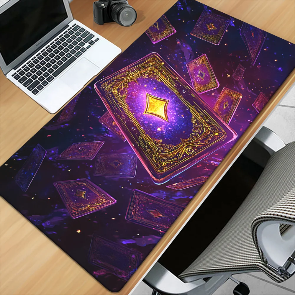 

Коврик для игрового стола XXL, тканевая поверхность, нескользящая резиновая основа, коврик для мыши, защита для стола, клавиатуры и ноутбука