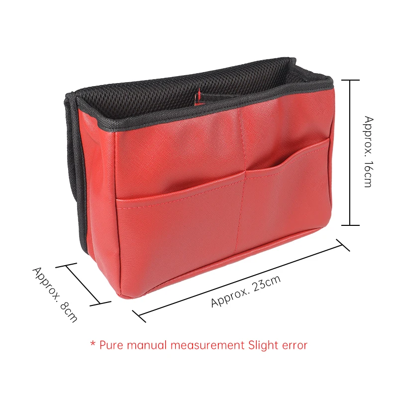 Leather Car Seat Back Storage Bag High Capacity Cup Organizer Multifunctional Backrest Storage Auto Interior Accessories