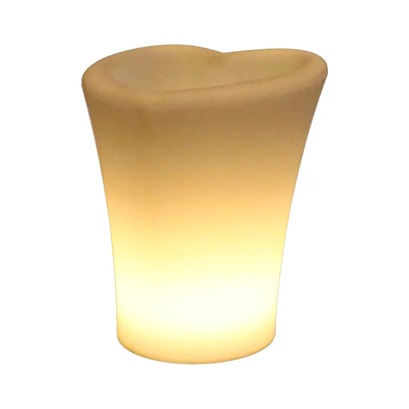 

Outdoor led plastic ice bucket, red wine beer, commercial anti-drop bucket, cocktail juice drink, high-footed love bucket