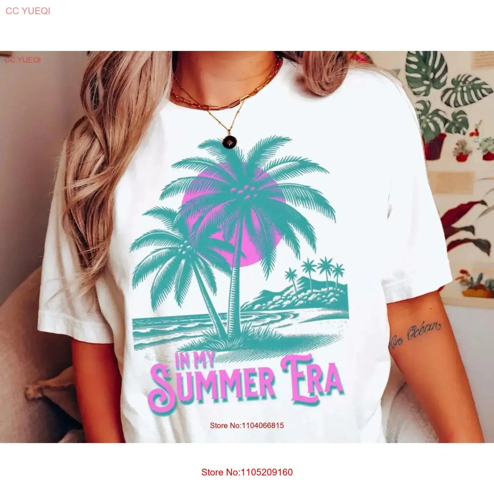 

In my Summer Era T ShirT teacher hello family vacation graphic tee vintage Washed designer clothes Unisex Top For Everyday Wear