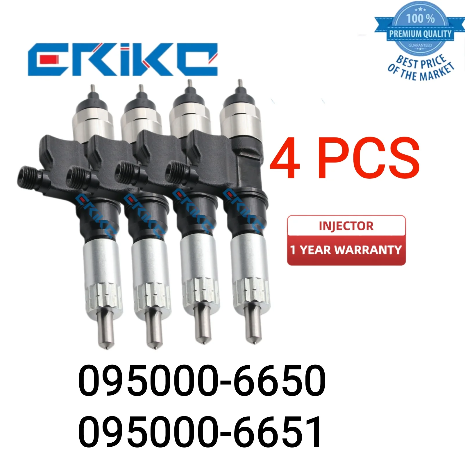 

4 PCS 095000-665# 095000-6650 095000-6651 Common Rail Injector Engine Fuel Injector for ISUZU