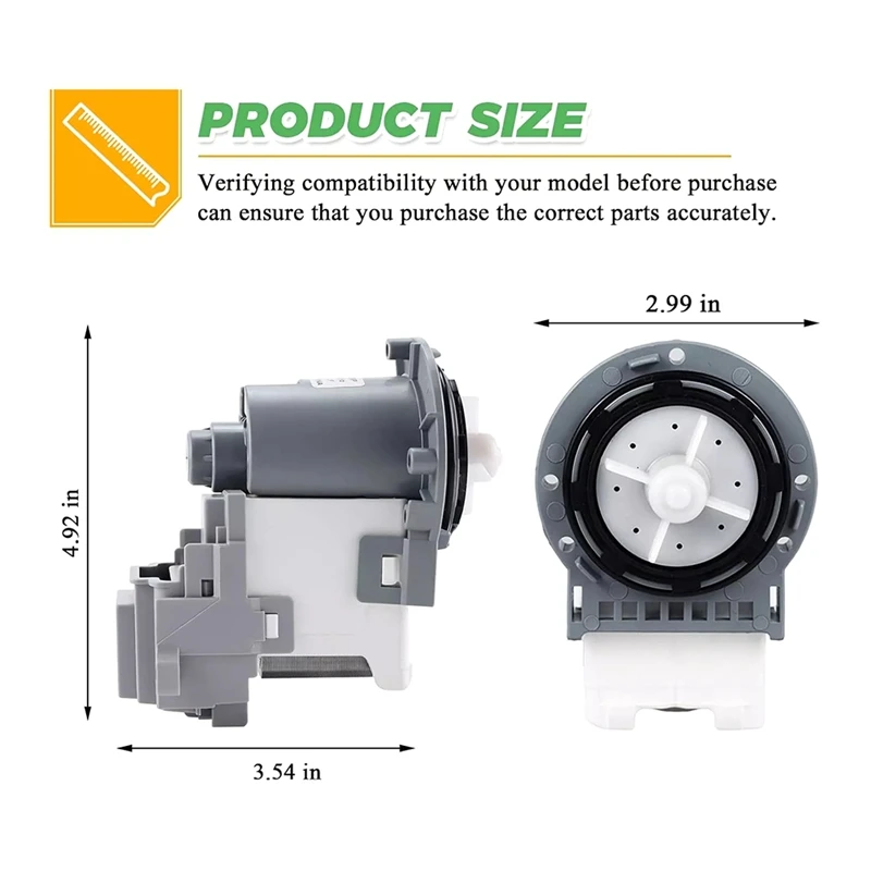 ABAE-DC31-00178A DC31-00187A เครื่องซักผ้าท่อระบายน้ําปั๊มมอเตอร์สําหรับ Samsung เครื่องซักผ้า-แทนที่ DC31-00178D B35-3A