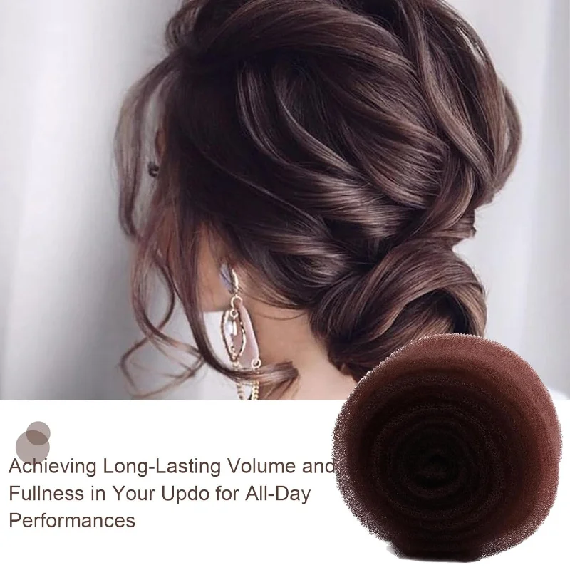 70pcs Cross-Border Hair Filler Pads Sponge Donuts Fluffy Invisible Styling Tools