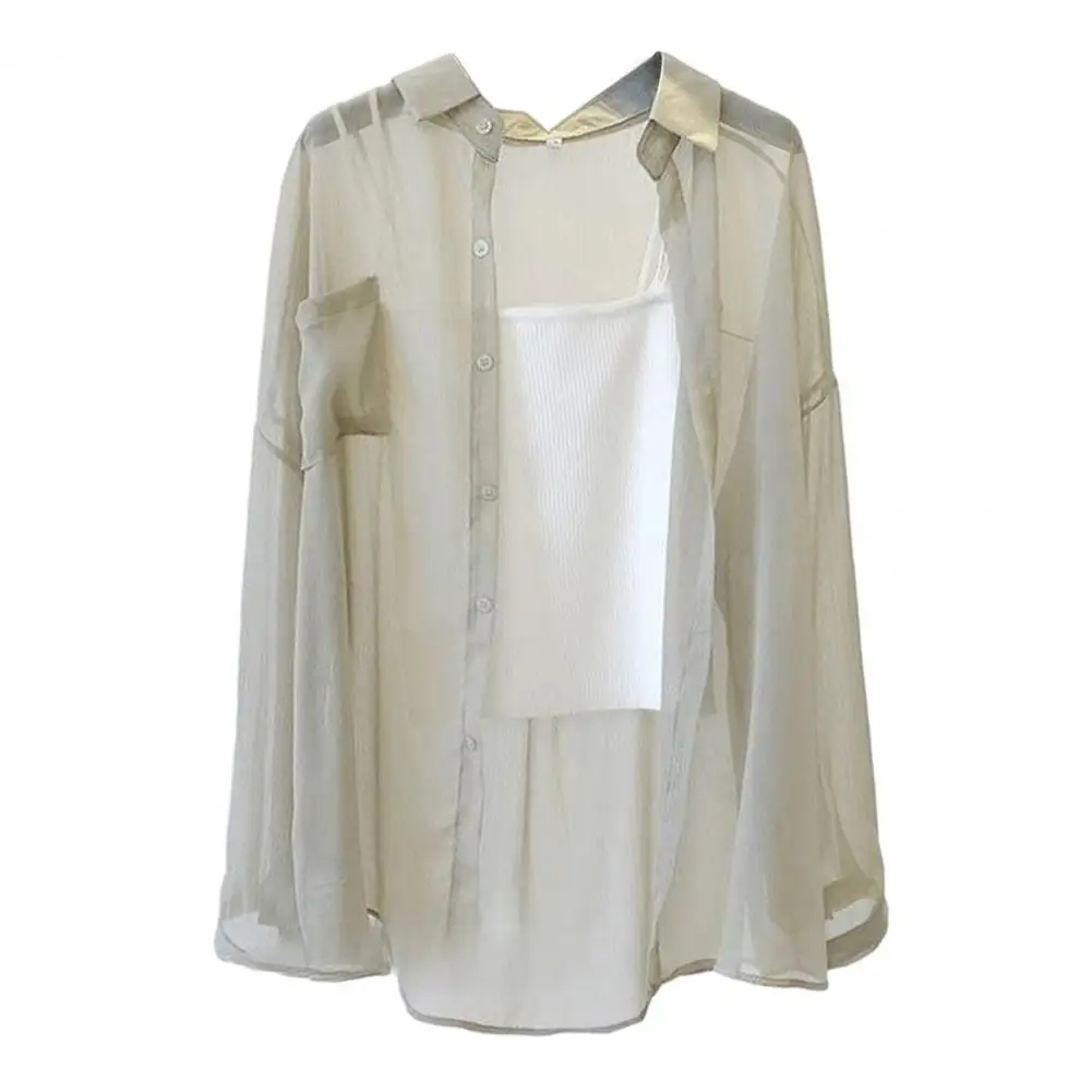 Blus Wanita lengan panjang baju pantai wanita Anti-UV, blus atasan lengan panjang musim panas kartun lucu, mantel pelindung matahari