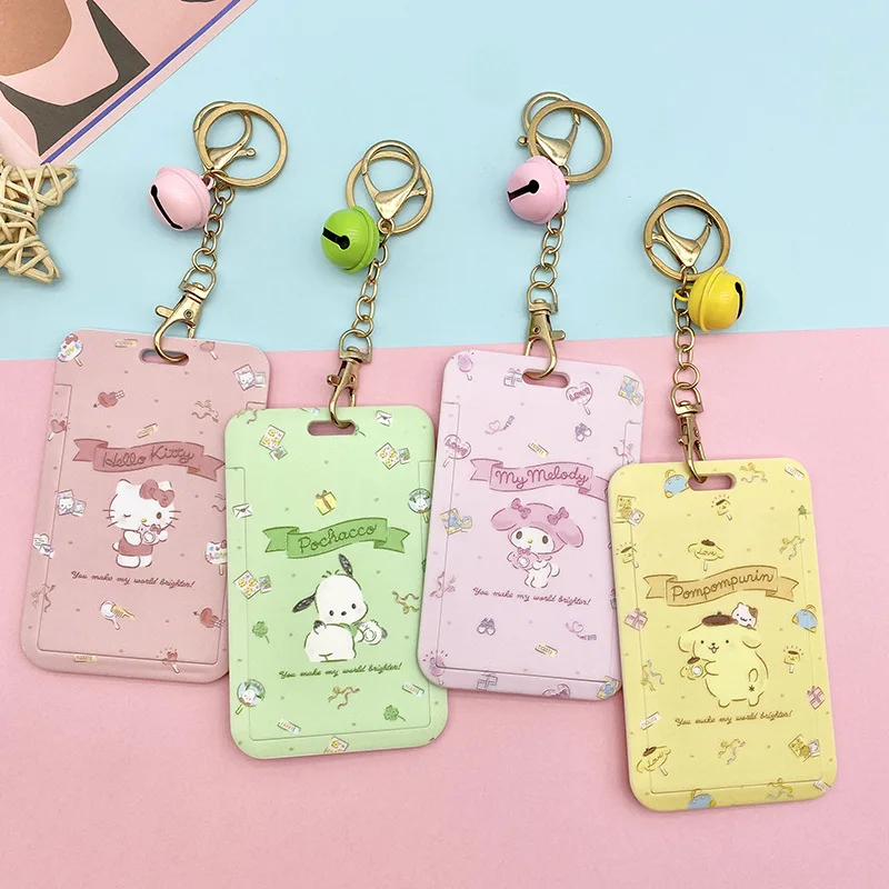 1 Set Schattige Anime Kaart Hoesjes Kaart Lanyard Sleutel Lanyard Cosplay Badge Id Kaarten Houders Nek Riemen Sleutelhangers