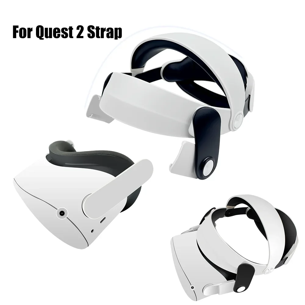 Сменный ремешок из искусственной кожи для Quest 2, регулируемый сменный ремешок Elite, аксессуары VR для Oculus Quest 2