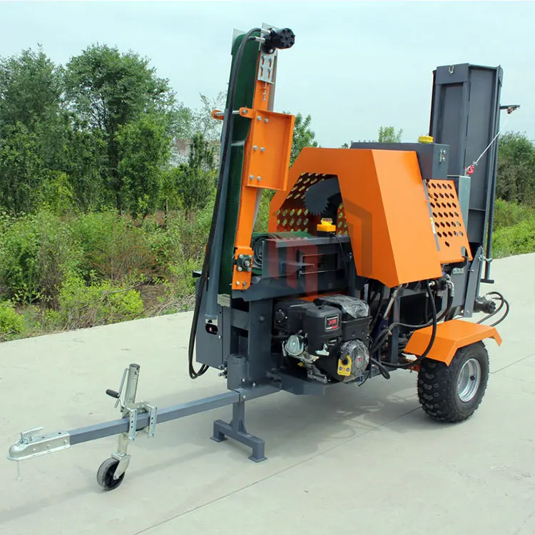 Germany Canada USA Fast Splitting Horizontal Firewood Processor with Saw