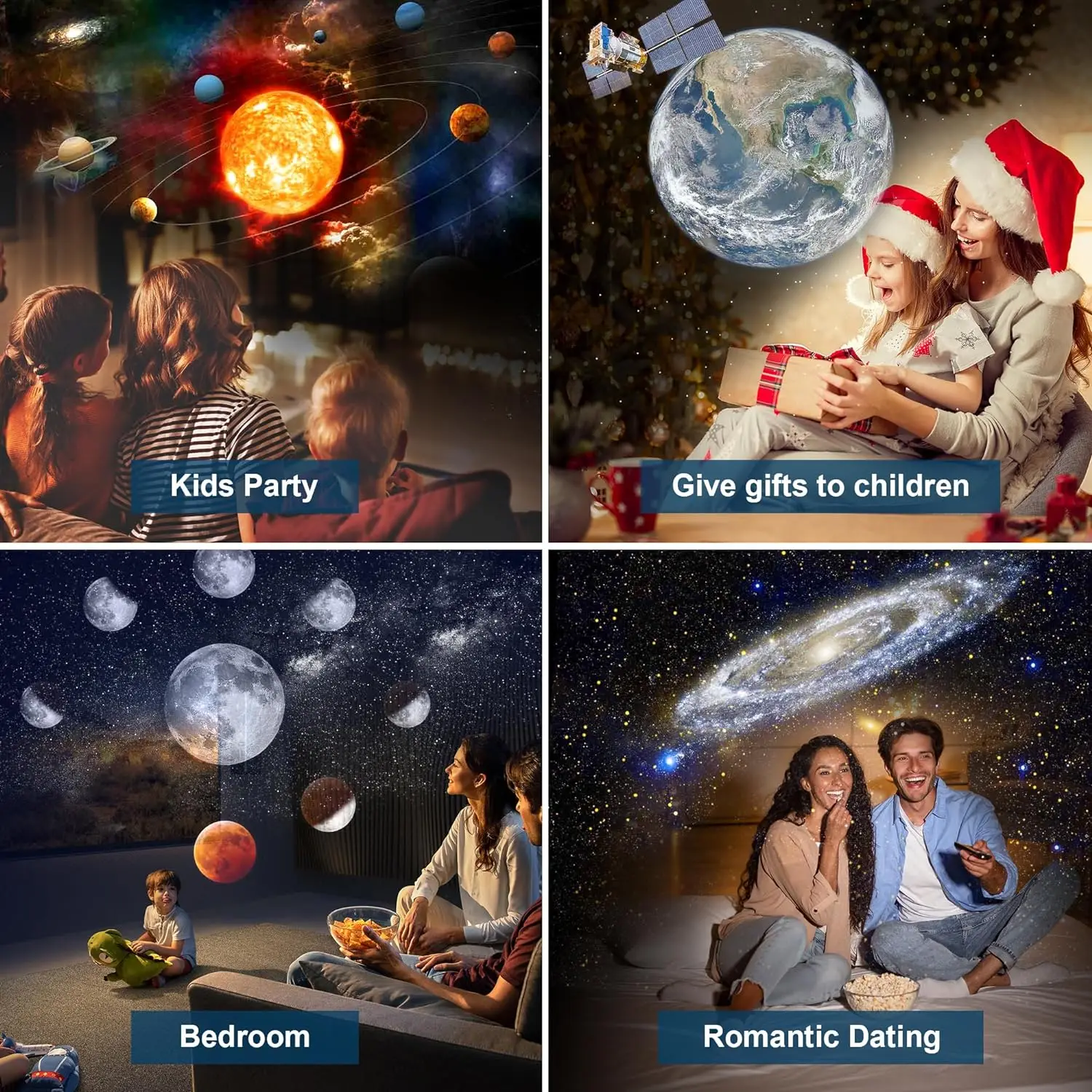 Star Night Lights Projector 13 in 1 Galaxy Projector 360° Rotate Planetarium Starry Sky Projector for Kids Bedroom Home Decor