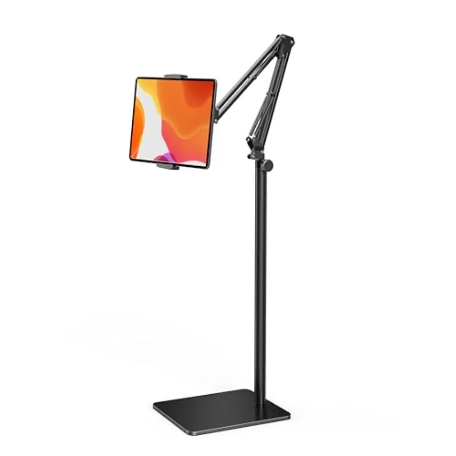 Tablet Floor Stand with 4.2LB BaseOverhead Bed Phone Stand Angle Height Adjustable Tablet Holder Bed Phone Stand for iPad/iPhon