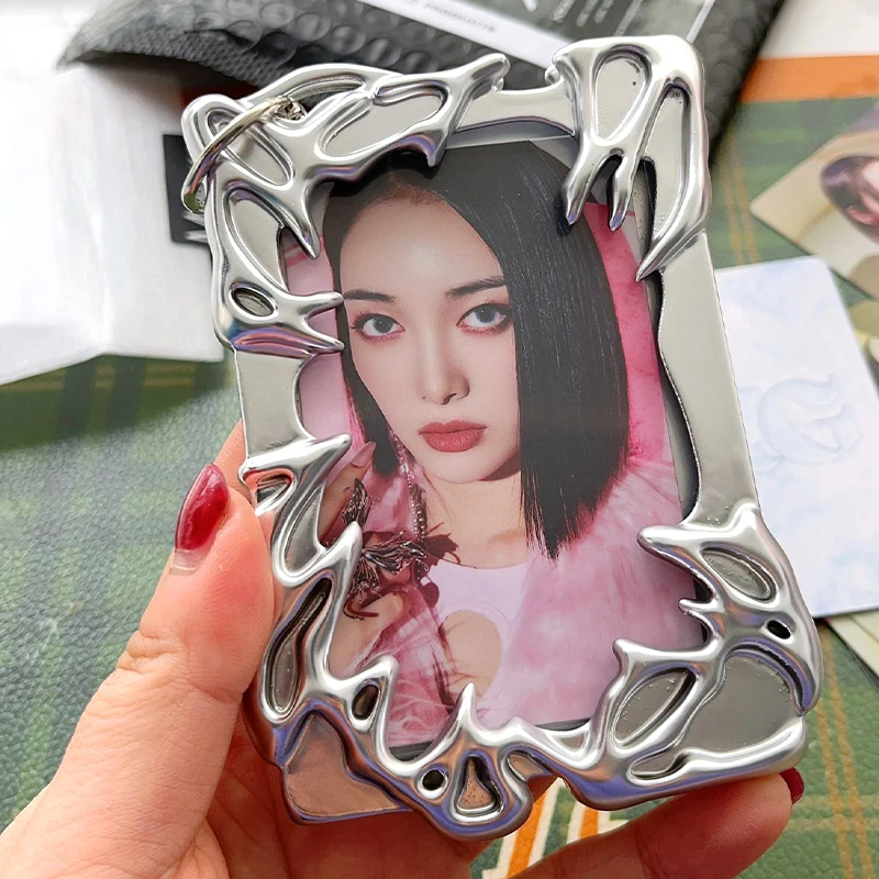 الموثق Photocard حامل Kpop إطار الصورة بطاقة الأكمام حامي حامل بطاقة الصور الموثق إطارات الصور حامل مكتب الملحقات