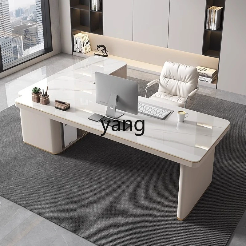 

LHSlate Desk Home Bedroom Study Corner Desk Modern Computer Desk