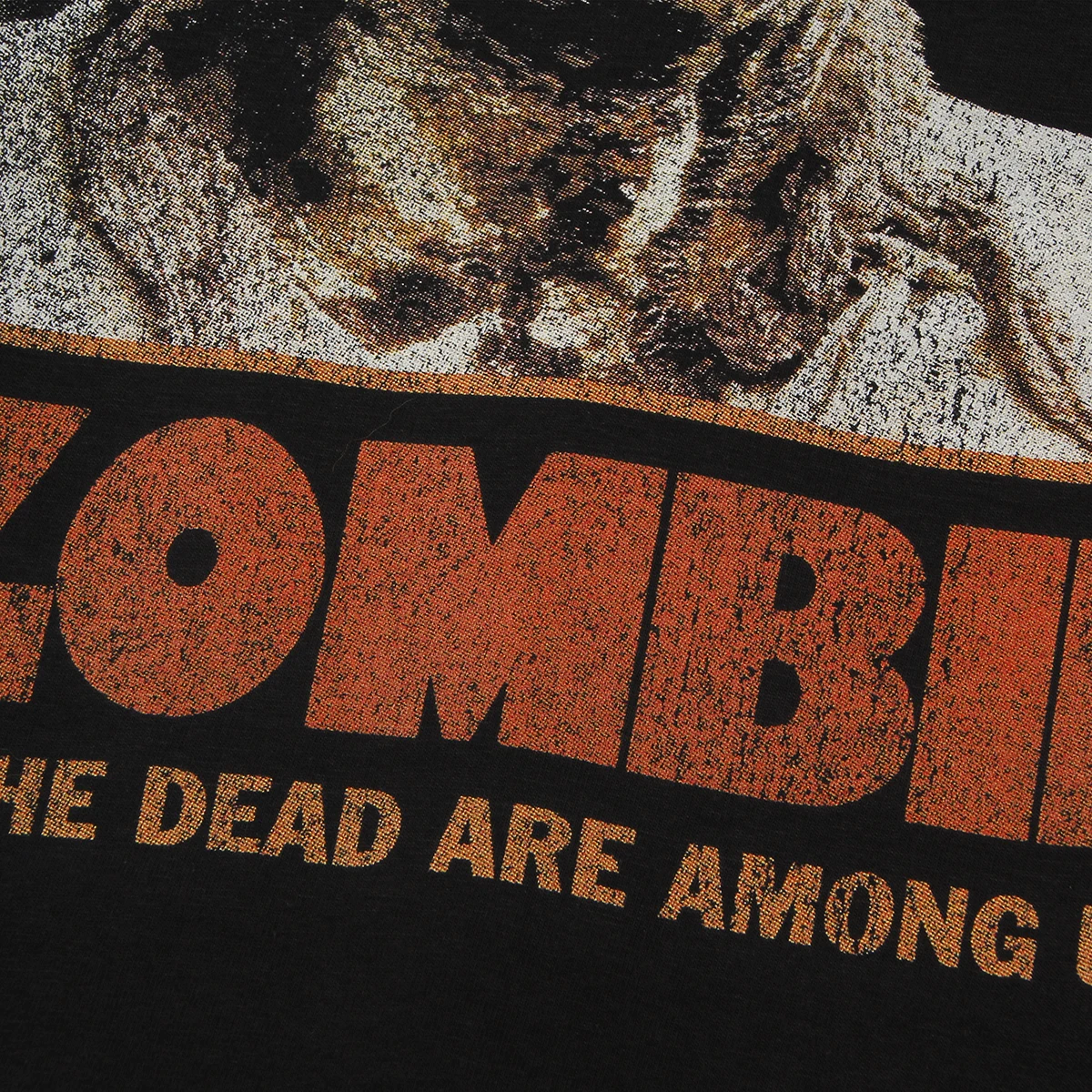 Zombie 2 T-Shirt Zombi Lucio Fulci Horror Movie Cult City of the Living Dead Demons Men Washed Long Sleeves Cotton Tee Tshirts