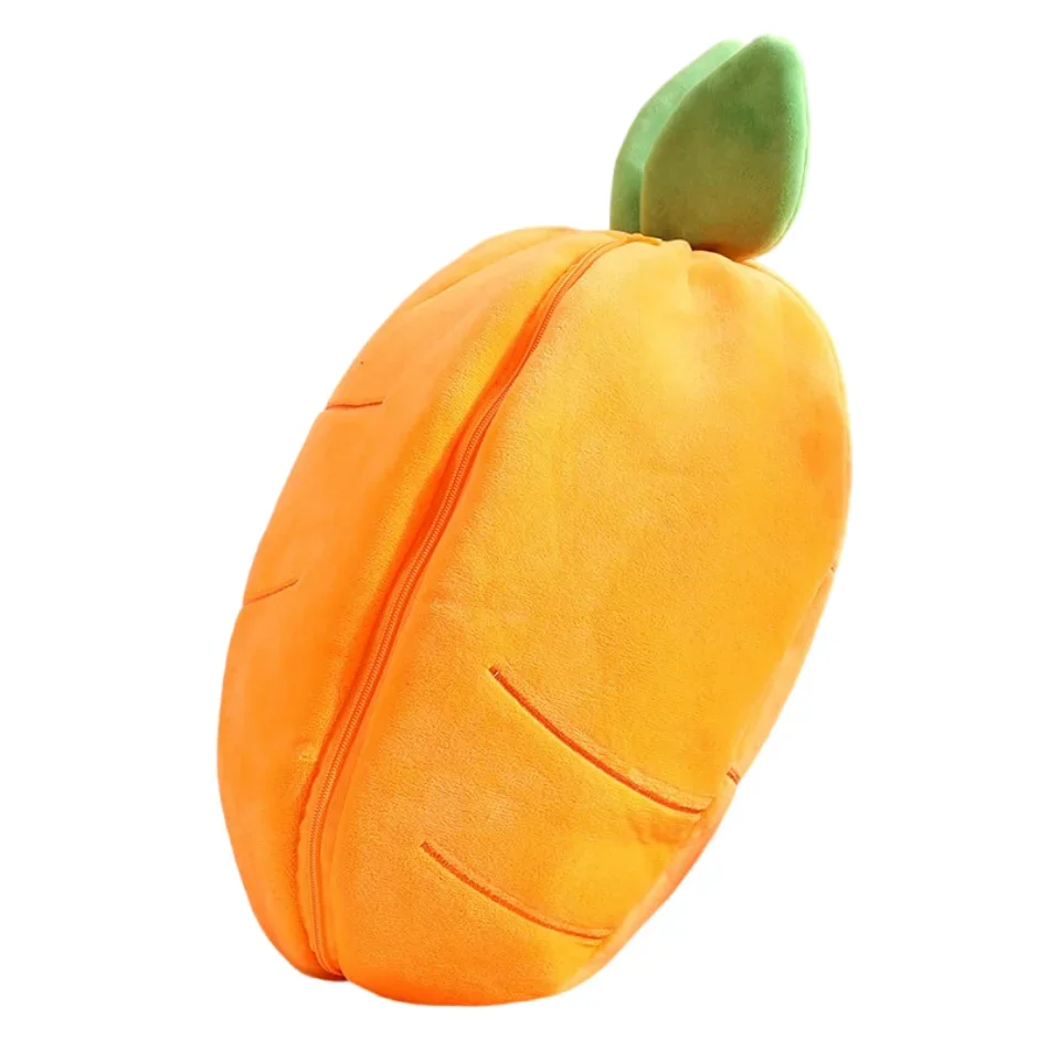 18 سنتيمتر الإبداعية مضحك دمية الجزرة أرنب ألعاب من نسيج مخملي محشوة لينة إخفاء في الفراولة الأرنب حقيبة لعب للأطفال الفتيات هدية عيد ميلاد