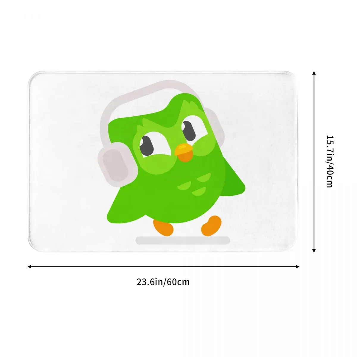 Duolingo Owl Duo Non-slip Doormat Floor Mat Cushion Carpet Rug for Kitchen Entrance Home Balcony Footpad Mats