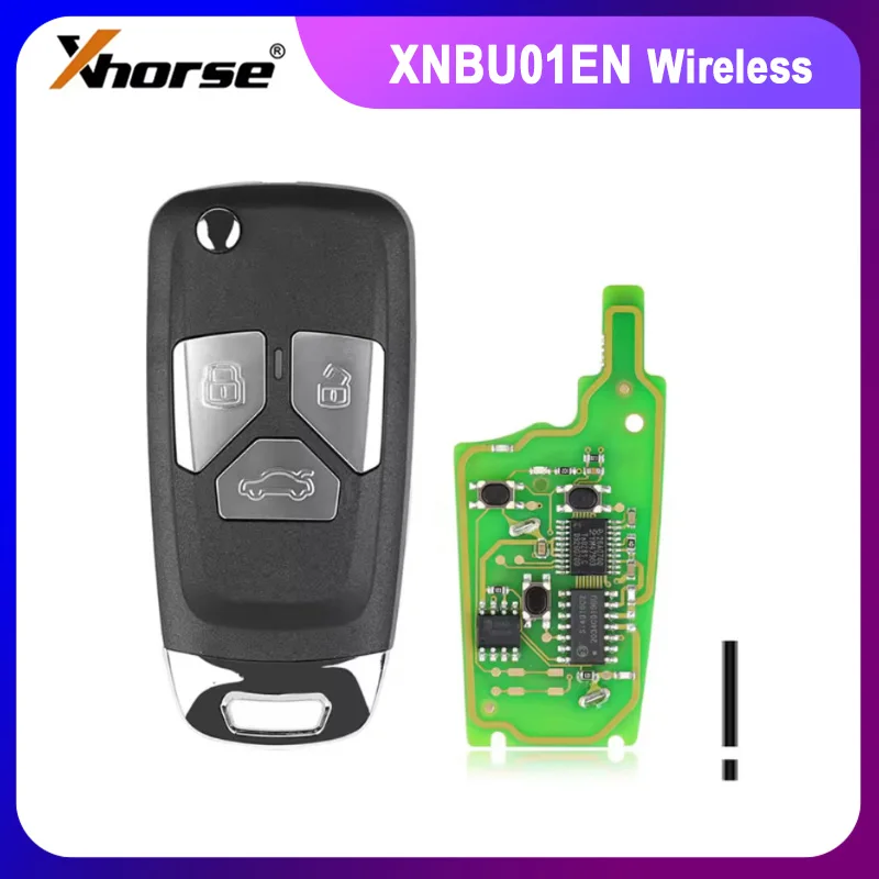 

XHORSE XNAU01EN For Audi Style Wireless Universal Flip Remote Key With 3/4 Button 1pcs