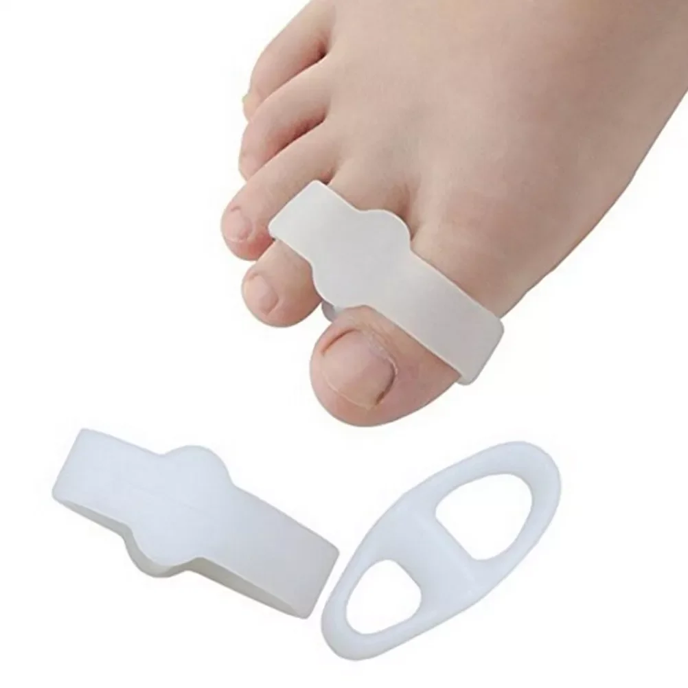 Silicone Gel Toe Straightener Separator Hallux Valgus Corrector Foot Care Tool Bunion Pain Relief Toe Spreader Split Toe Bracer