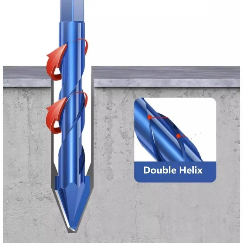 Imagem -04 - Taladro Excéntrico de Gran Dureza Taladro de Porcelana de Precisión Azulejo de Vidrio Perforación de Cerámica Broca Triangular de Losa de Roca Uds.