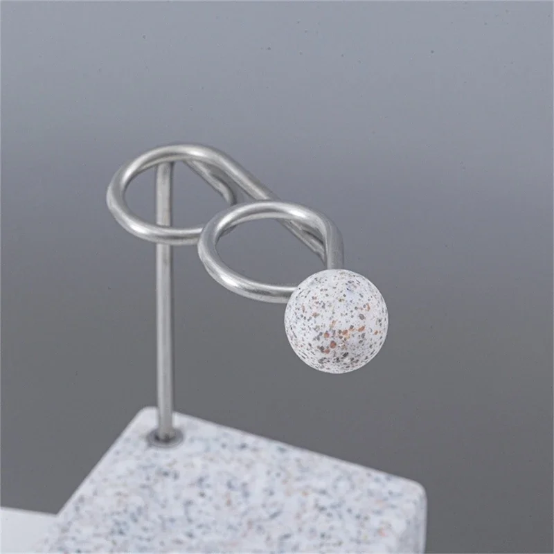 Compactly Metal Toothbrush Holder Organizers Featuring Luxurious Marble Base for Home and Hotel Use Storage Tray 87HA