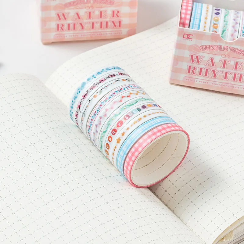 10 لفة الترا غرامة ورقة الشريط الحبيب DIY بها بنفسك حسابات يوميات شريطٌ لاصق جميل سكرابوكينغ لوازم الديكور القرطاسية