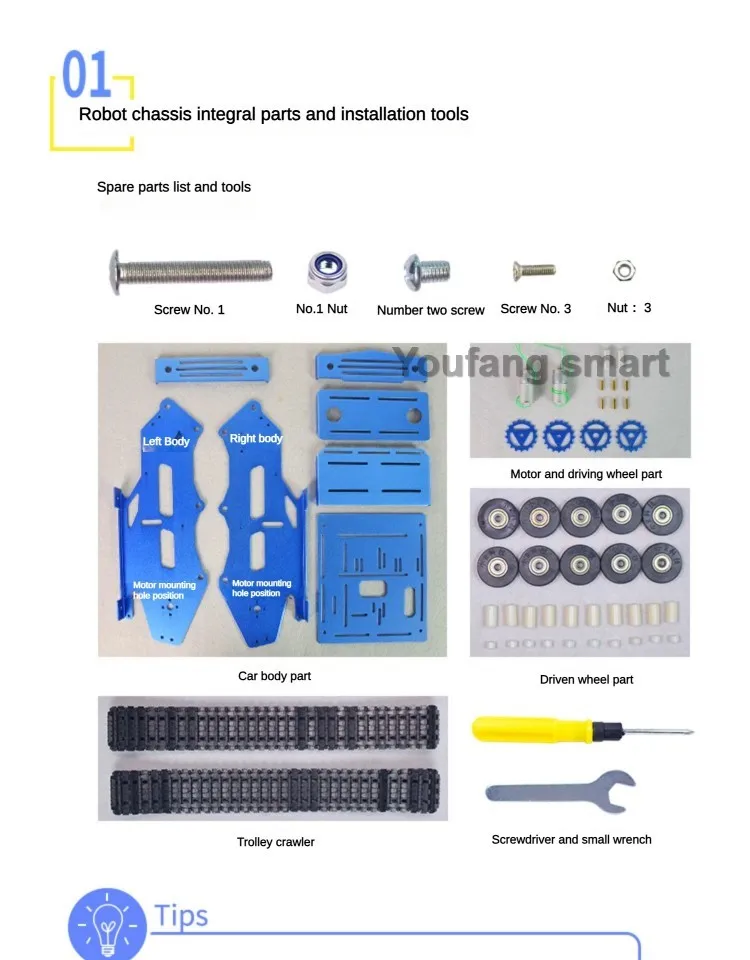 5-10 kg PayLoad Metall Tank Chassis Track mit Dual 12 V DC Motor Roboter Auto für Arduino Raspberry Pi Roboter DIY Kit RC Tank Projekt – Detail 11