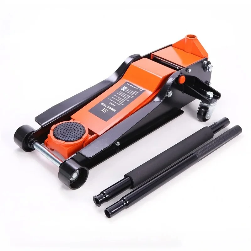 Car horizontal jack hydraulic oil car maintenance tire change 2.5 tons 3 tons 5 tons 4 oil change double pump low position