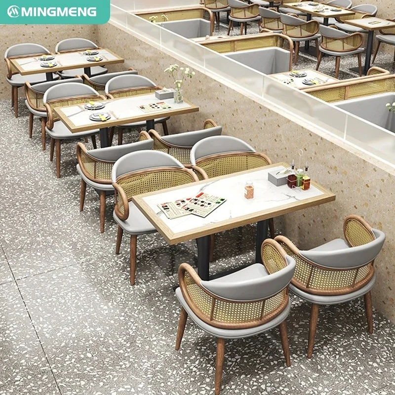 New Design Restaurant Couch Sets Cafe Table and Chairs New Arrivals Restaurant Furniture Double Side Seating Booth Bench