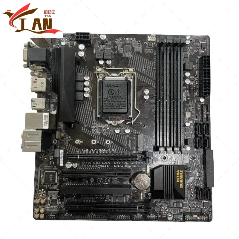 

XMSJ For Gigabyte GA-B250M-D3H Motherboard 64GB B250 LGA1151 DDR4 Support 6th/7th CPU Mainboard 100% Tested Fast Ship TT