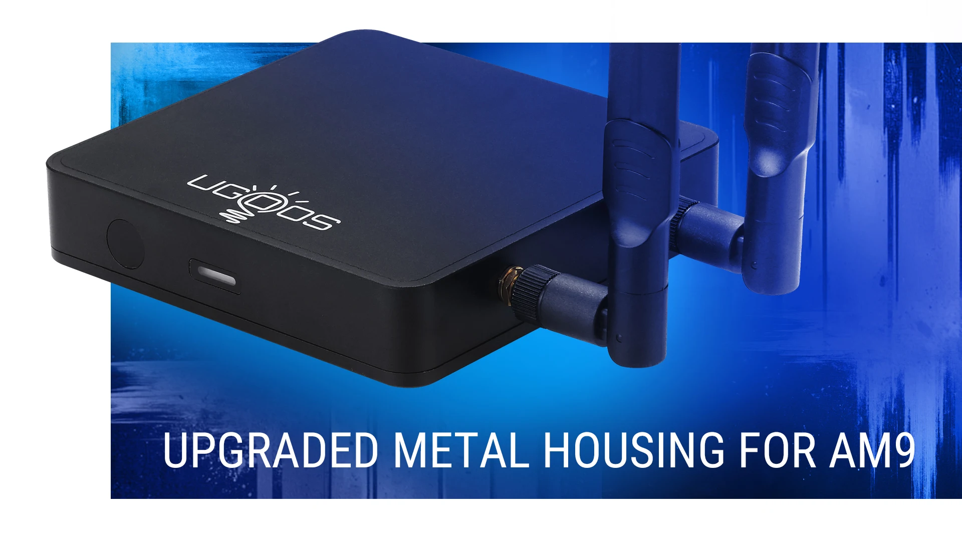 Original Ugoos AM9 Smart TV Box Android 14 Amlogic S905x5 LPDDR4X 4GB 64GB WiFi BT5.2 LAN 1000M with BT Voice Remote Set Top Box