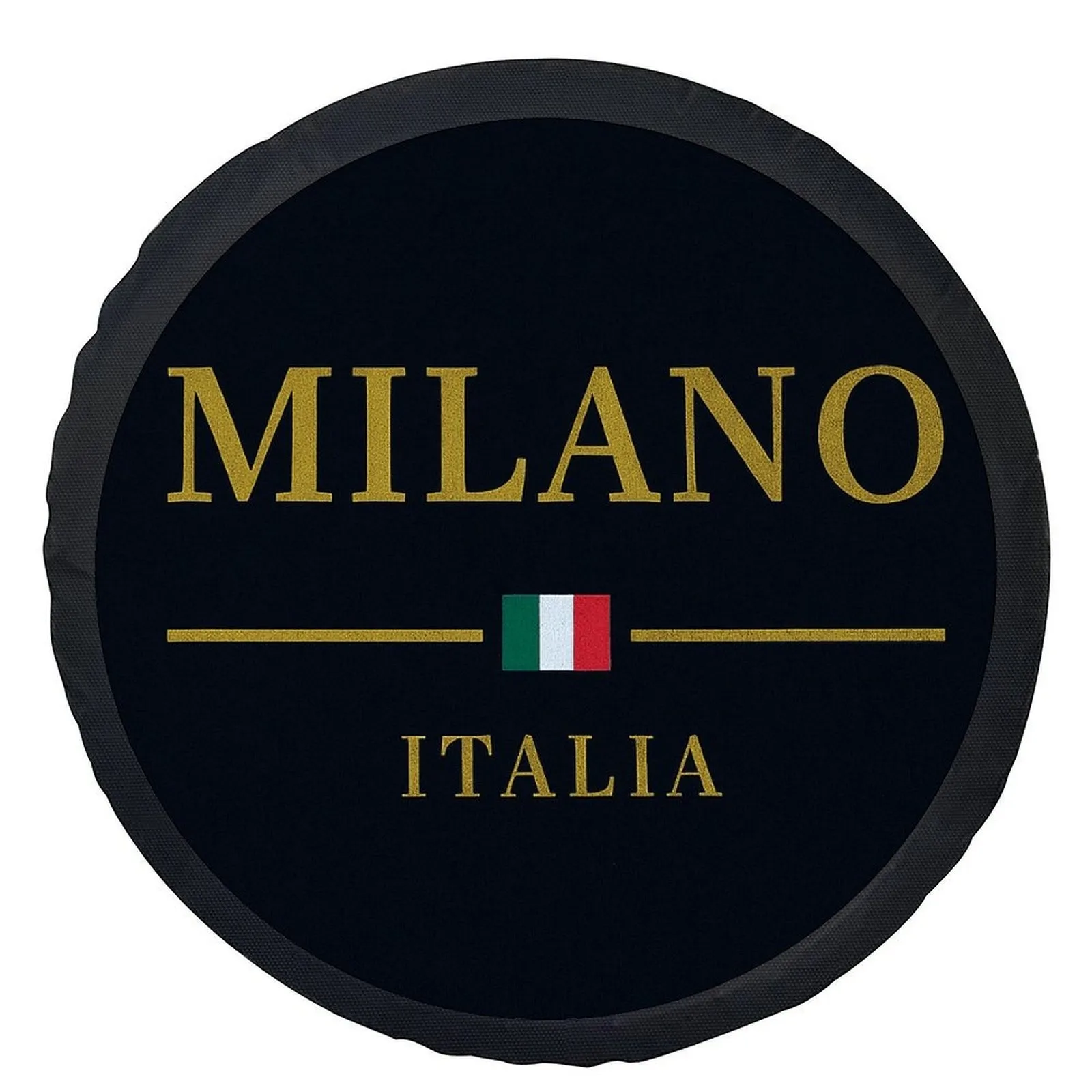 Milano Italy Flag Tire Cover Universal Polyester Spare Wheel Protector for SUV