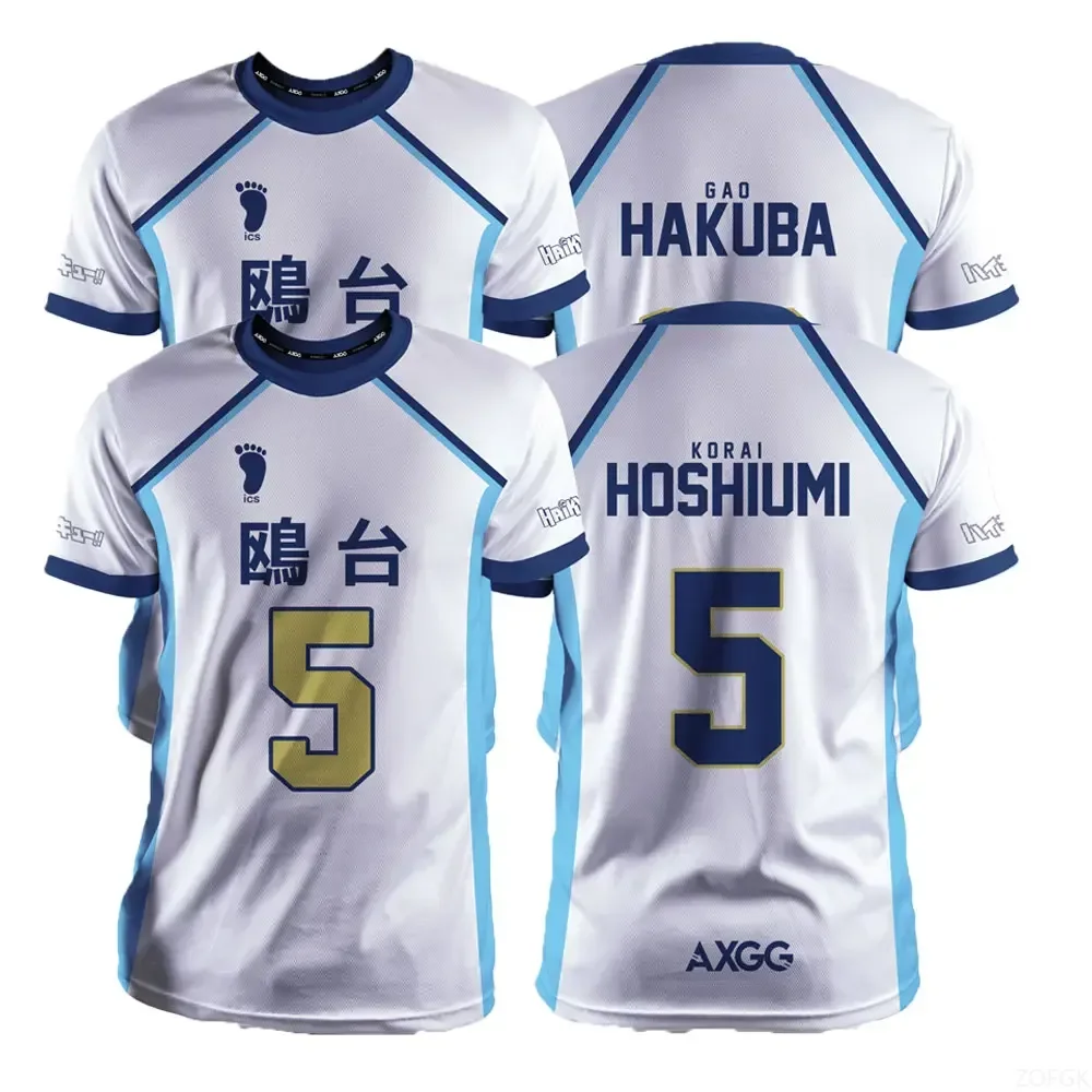 

Haikyuu Kamomedai белый мультфильм аниме косплей мужской трикотаж летние детские футболки с короткими рукавами 2024 модная женская футболка