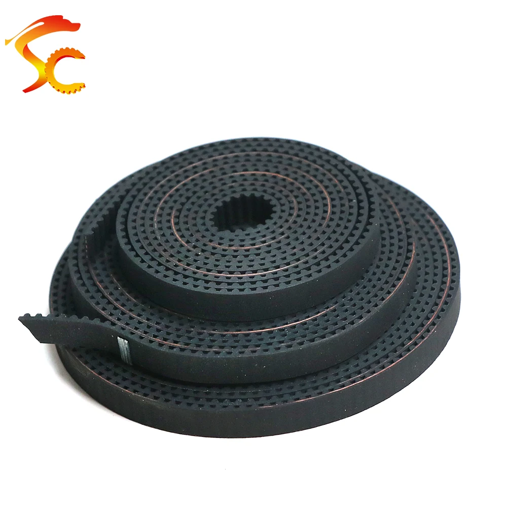 High quality 5meters GT2 open timing belt width 9mm/10mm/12mm/15mm/20mm 2GT belt for 3D printer