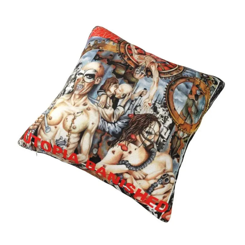 Housses de coussin de voiture personnalisées, bande de métal rapmetal noir, coussin de luxe, Napalm, Death Grindcore