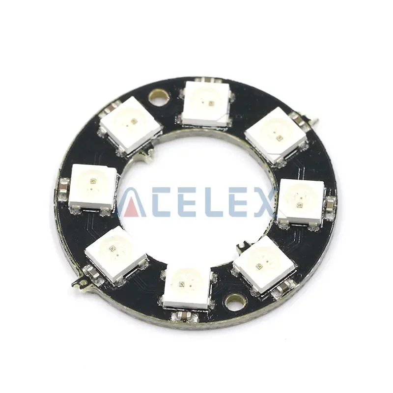 RGB LED Ring 1Bit 8Bit 12Bit 16Bit 24Bit WS2812 5050 RGB LED + Integrated Drivers Built-in full-color actuate lights Round