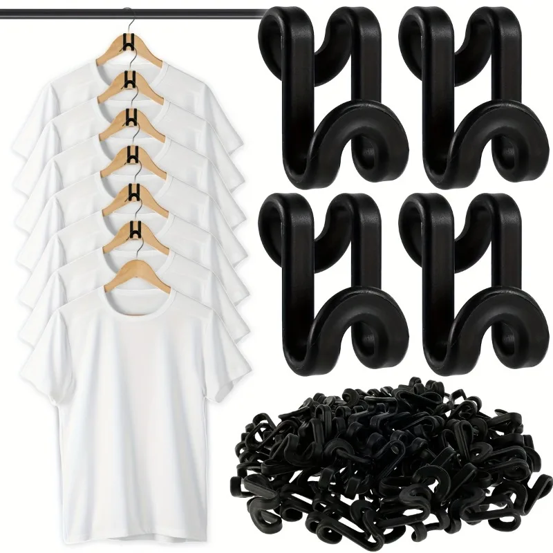 10/20pcs Heavy Duty Clothes Hanger Connector Hooks - Space Saving Cascading Connection Hooks for Organizer Closet ,1.6x1inches