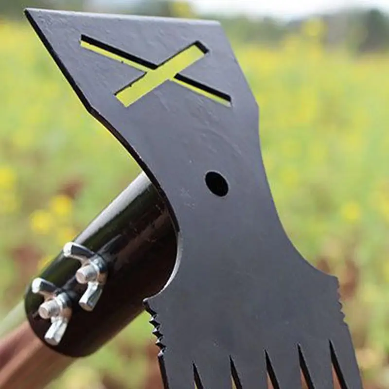 잡초 도구 정원 잡초 당기는 도구 양면 녹 방지 파는 사람 마당 뒷마당 잡초 잔디 농장을위한 인체 공학적 디자인