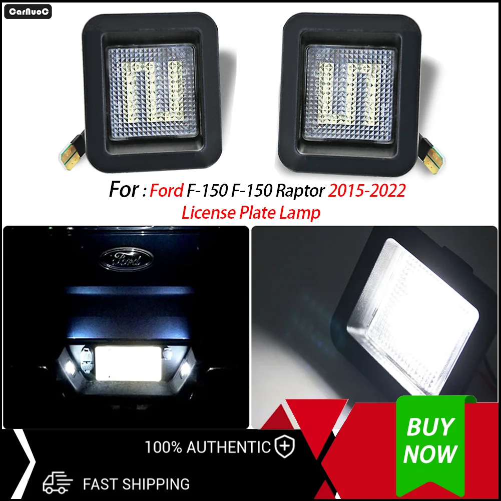 لفورد F150 رابتور F150 2015-2022 2 قطعة أضواء لوحة ترخيص LED فائقة السطوع